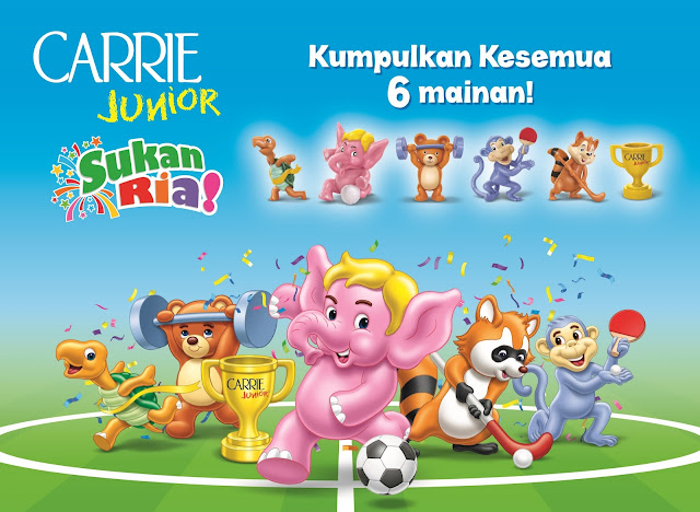 CARRIE JUNIOR SUKAN RIA DAN 6 MAINAN COMEL MEMBANTU PERKEMBANAGAN IMAGINASI DAN MINDA ANAK