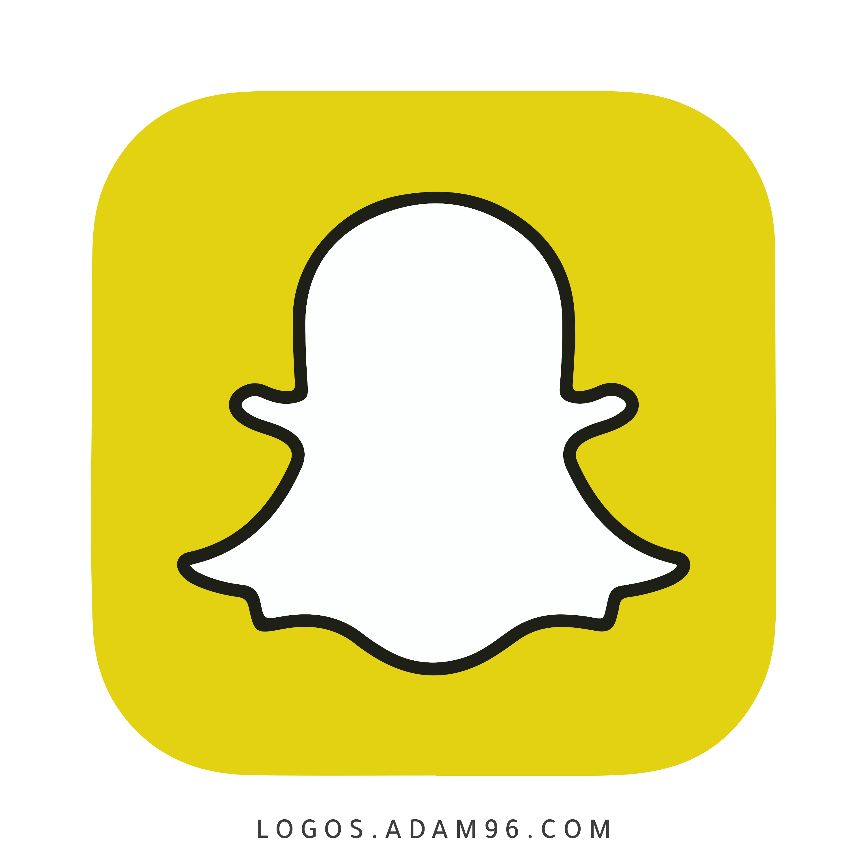 Snapchat app Icon Logo PNG Vector