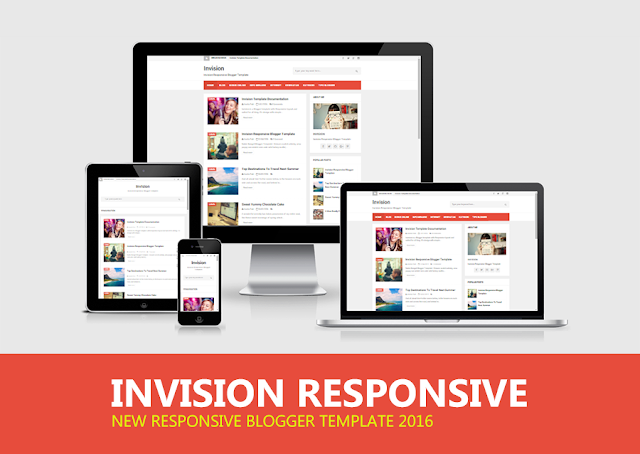 Invision Responsive Blogger Template