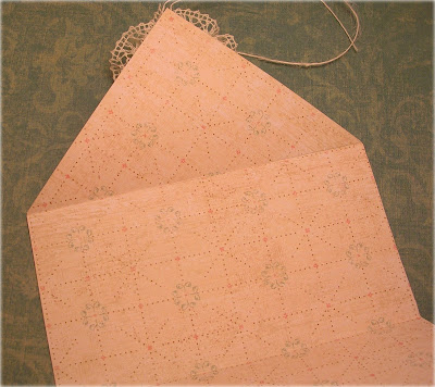 letter envelope pattern. with the body of the letter