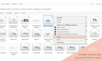 Como colocar fontes diferentes no blog