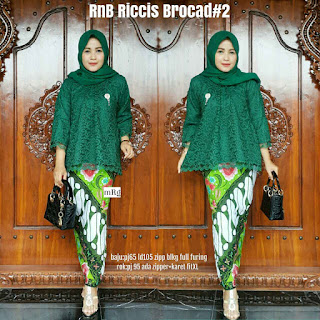  Baju Kebaya Modern Brokat Seri Riccis