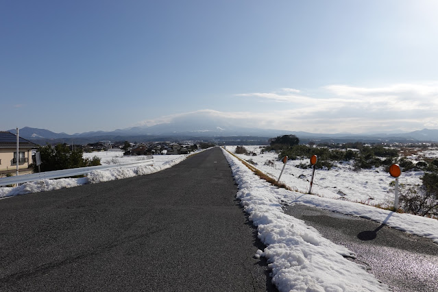 鳥取県米子市東八幡 出雲街道 大山の眺望