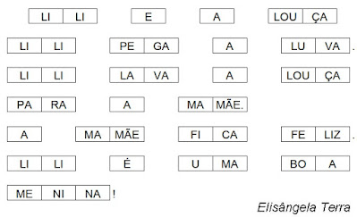 Texto em quadrinhos fatiados LILI E A LOUÇA, de Elisângela Terra png