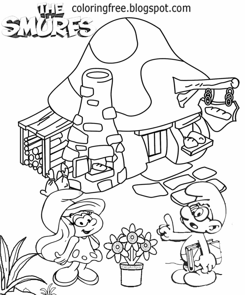 Download Free Coloring Pages Printable Pictures To Color Kids Drawing ideas: Smurfs Coloring Books For ...