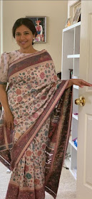 Mauve Kani saree