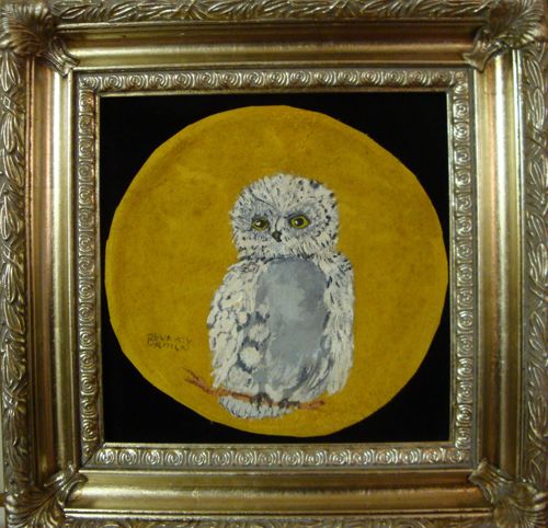 Owl on Leather