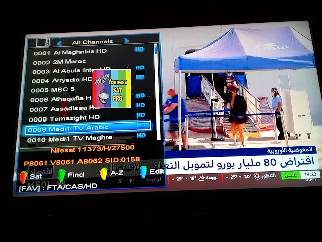 تردد قناة ميدي 1 تيفي عربية medi1 tv arabic 2021