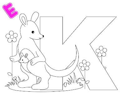 Free Kindergarten Alphabet Letter K Coloring Worksheet