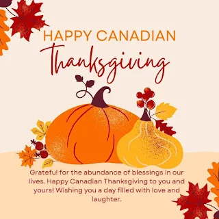 Image of Happy Canadian Thanksgiving Day Wishes with Images For What's App