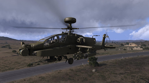 Arma3用Deltas Mega MODのAH-64D Apache Longbow