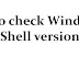 How to check Windows 10 PowerShell version