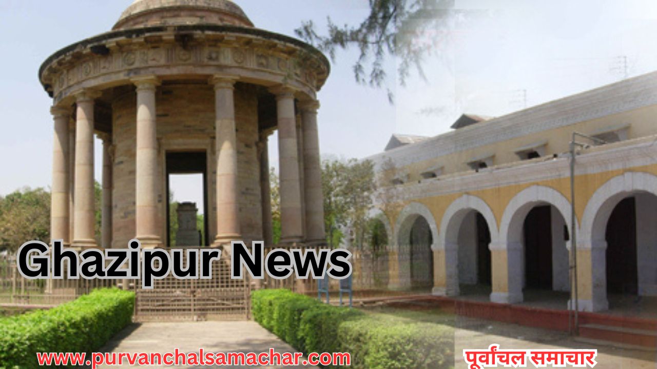 Ghazipur News: हार्वेस्टर से निकली चिंगारी से गेहूं की फसल जल कर हुई राख - Purvanchal News, image