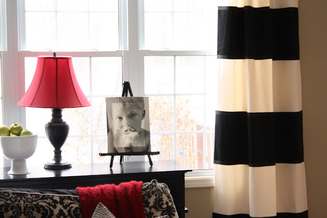 The Yellow Cape Cod: Bold Striped DIY Drapes