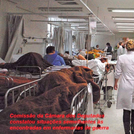 BRASIL:Mais de 60% dos hospitais  públicos do País estão sempre superlotados