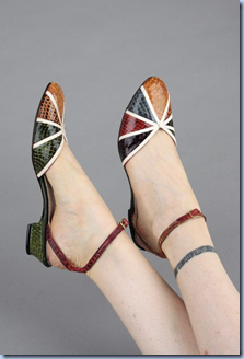 vintage Joseph La Rose snakeskin flats