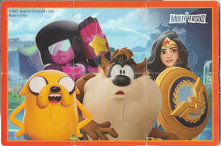 Back of McDonald's Multiversus Happy Meal #2 Puzzle