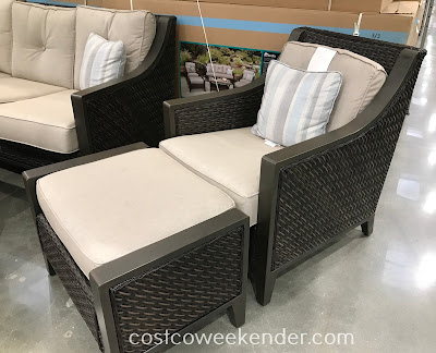 Agio 6-piece Woven Deep Seating Set: just in time for summer outdoor fun!