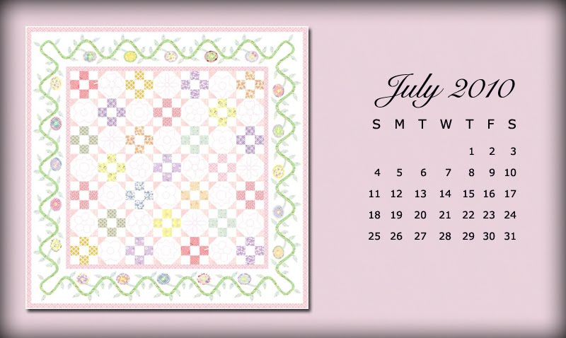 july calendar 2010. July 2010 Desktop Calendar