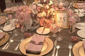 decoração casamento rosa e dourado