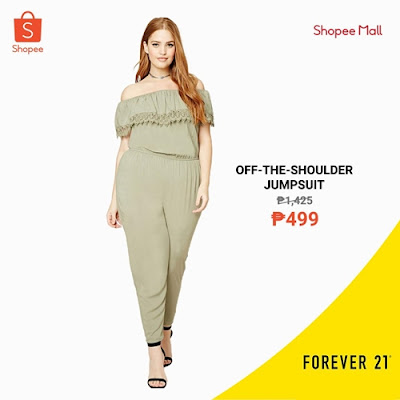 Off-the-Shoulder Jumpsuit F21 on Shopee