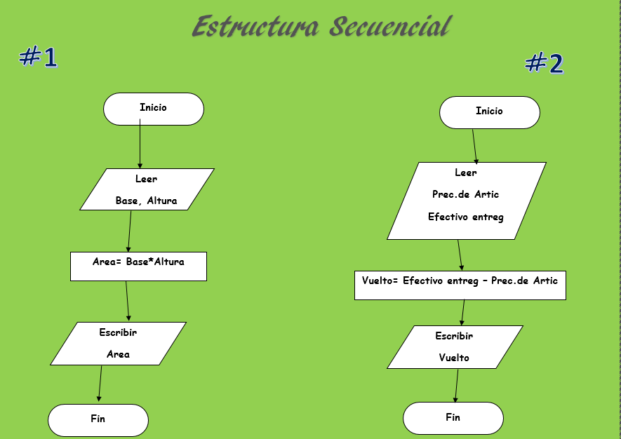 Estructura Secuencial y Selectiva ( Diagrama de Flujo)