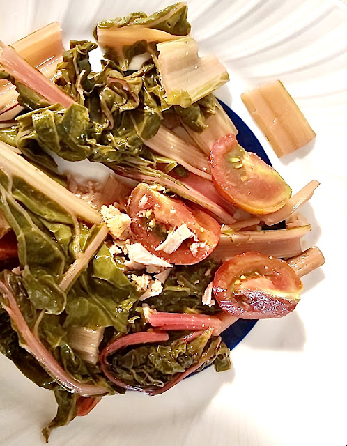 Ensalada de acelgas rojas