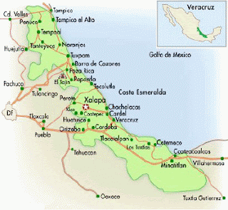 mapa zona cafetalera
