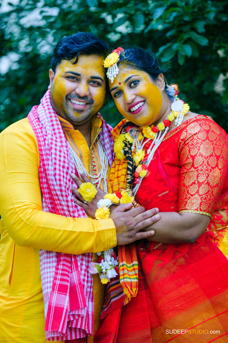 Indian Bengali Wedding Photography Holud Ceremony by SudeepStudio.com Michigan Ann Arbor South Asian Indian Wedding Photographer