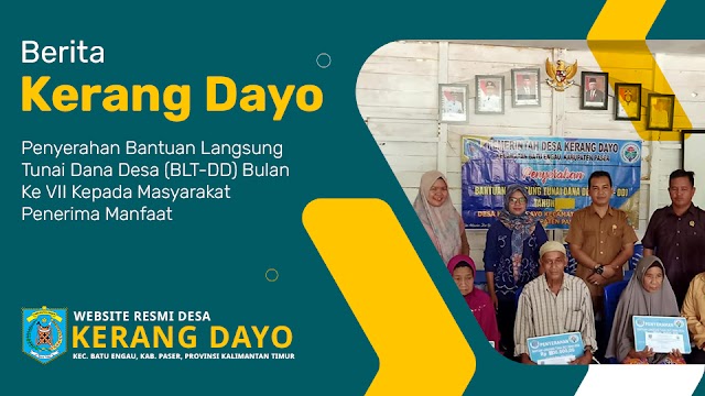 Penyerahan Bantuan Langsung Tunai Dana Desa (BLT-DD) Bulan Ke VII Kepada Masyarakat Penerima Manfaat