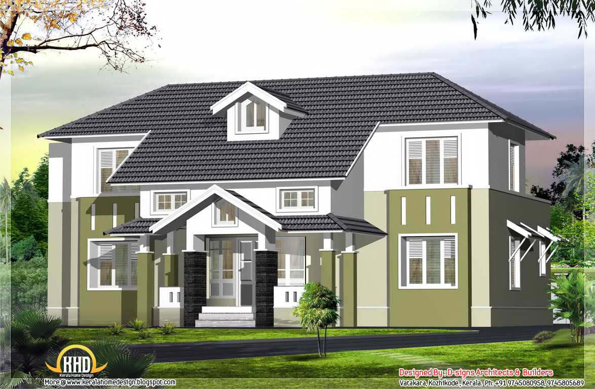 Gambar Desain Rumah Dengan Atap Miring Info Lowongan Kerja ID