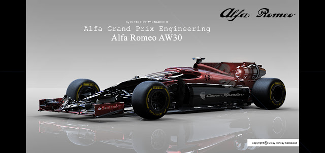 2016 Alfa Romeo AW30 F1 Rendering