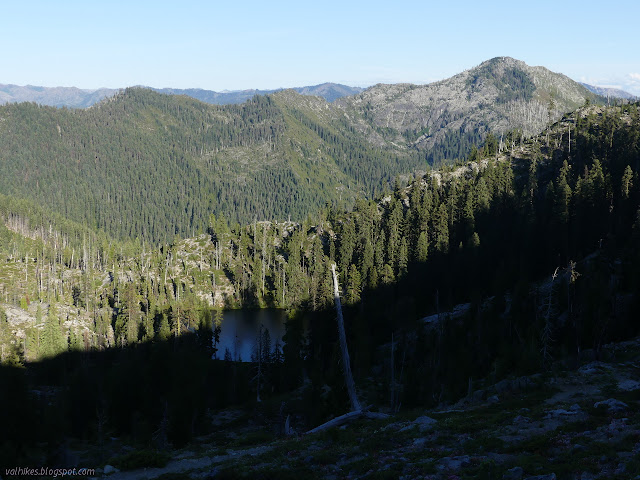 Monument Lake partly in shadow