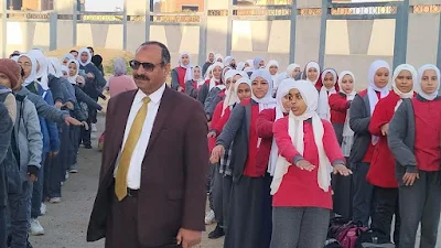 جلال عيد يطمئن على سير العملية التعليمية في مدارس برج العرب