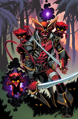 Azazel - Marvel X-Men Villains makhluk mutan iblis penjahat super yang mampu berteleportasi antar dimensi anggota Neyaphem musuh X-Men
