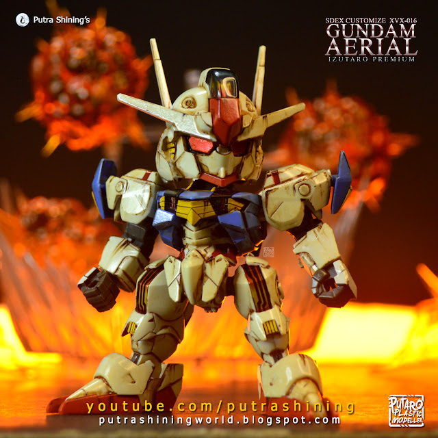 Customize Weathering SDEX Gundam Aerial by Putra Shining