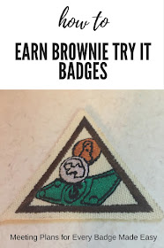 How to Earn Brownie Badges website-meeting plans for every badge