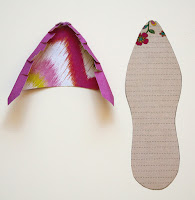 How to Make Paper High-Heel Shoes.Paper Toys.