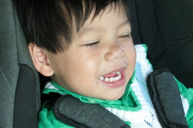 Abbey also had a facial today which I think she enjoyed immensely