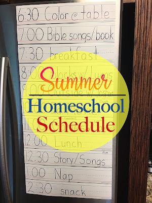 homeschool schedule