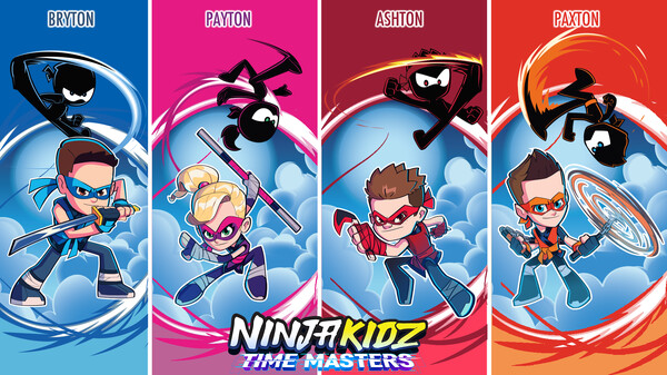 Does Ninja Kids Time Masters support Local or Online Co-op?