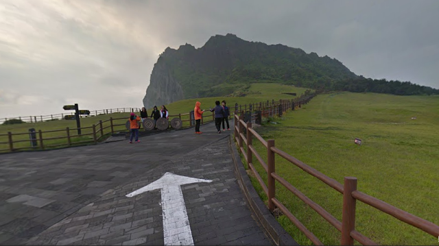 Tourists in Jeju Island