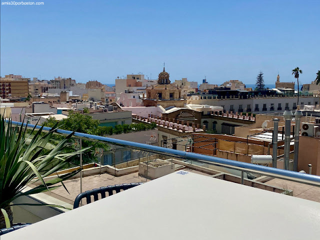 Vistas desde la Terraza del Restaurante El Terrao en Almería