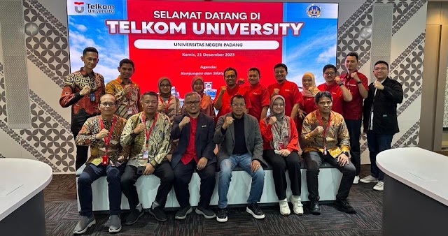 Bangun Riset dan Komunikasi, Rektor UNP Kunjungi Telkom University