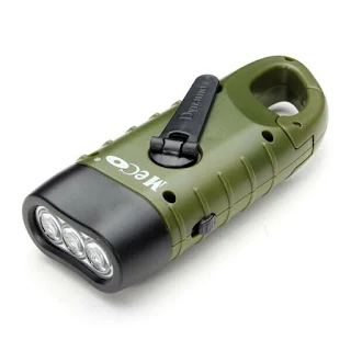 Hand Crank Rechargeable Flashlight With Solar Power Hand Crank High Lumen Led's hown-store