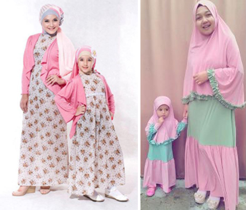 33 Model Baju Gamis Ibu dan Anak Perempuan Terbaik Hits 