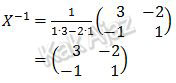 Invers matriks transformasi X UN 2019