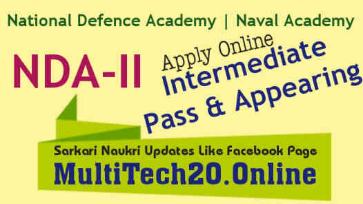 UPSC NDA Online Form 2020