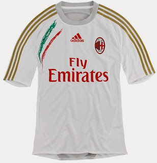 Jersey Grade Ori Training Ac Milan White Official 2013-2014