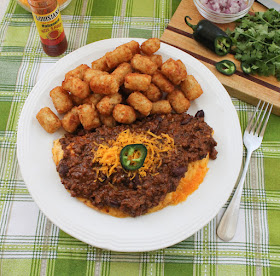 Food Lust People Love: Try my hearty spicy beef chili on top of a fluffy cheese omelet, great for breakfast, lunch or dinner!